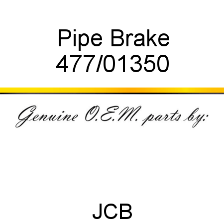 Pipe, Brake 477/01350