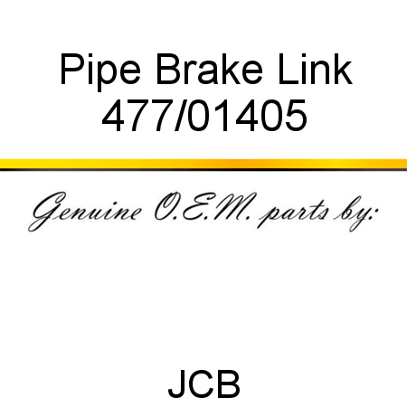 Pipe, Brake Link 477/01405