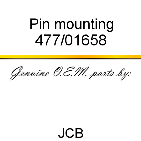 Pin, mounting 477/01658
