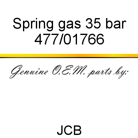 Spring, gas, 35 bar 477/01766