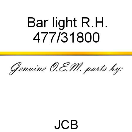 Bar, light R.H. 477/31800