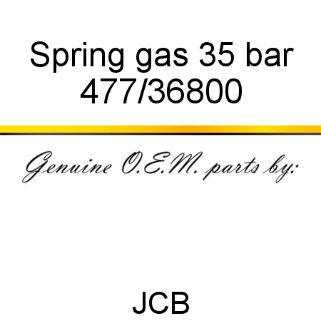 Spring, gas, 35 bar 477/36800