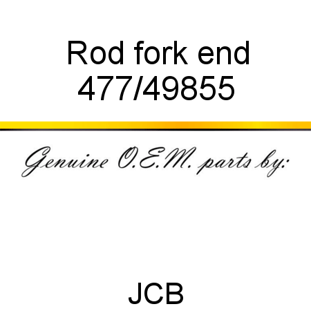 Rod, fork end 477/49855