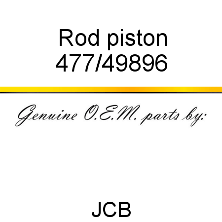 Rod, piston 477/49896