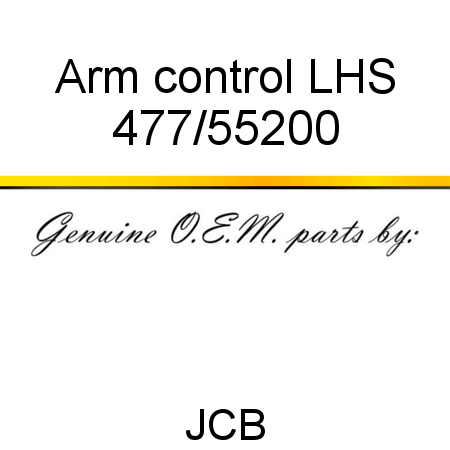 Arm, control LHS 477/55200