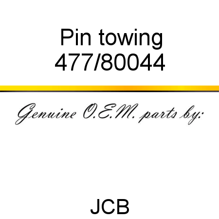 Pin, towing 477/80044