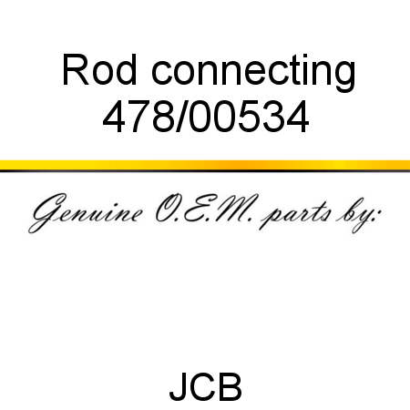 Rod, connecting 478/00534