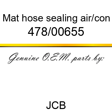 Mat, hose sealing, air/con 478/00655