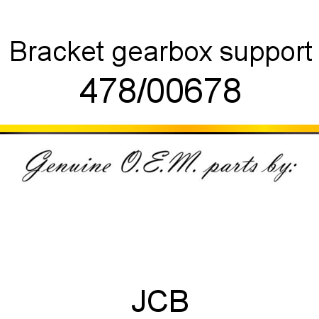 Bracket, gearbox support 478/00678
