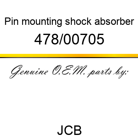 Pin, mounting, shock absorber 478/00705