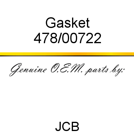 Gasket 478/00722