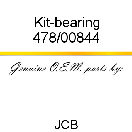 Kit-bearing 478/00844