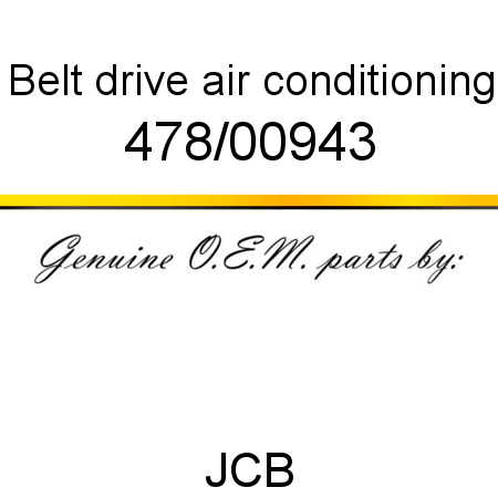Belt, drive, air conditioning 478/00943