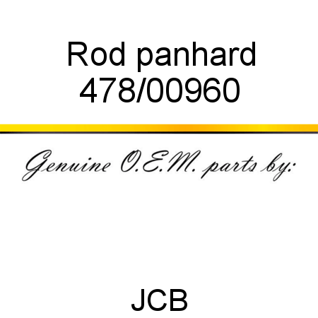 Rod, panhard 478/00960