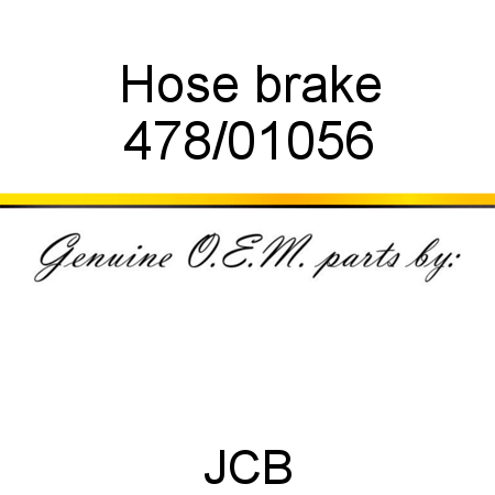 Hose, brake 478/01056