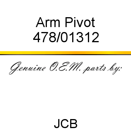 Arm, Pivot 478/01312
