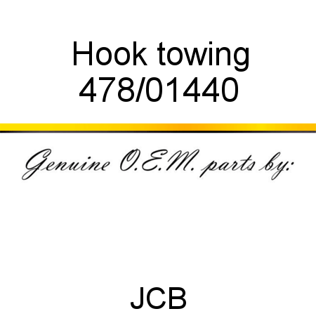 Hook, towing 478/01440
