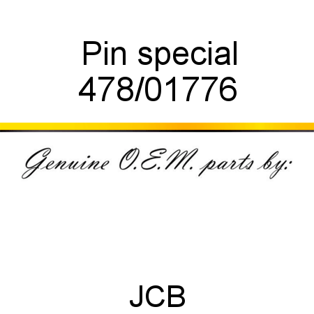 Pin, special 478/01776