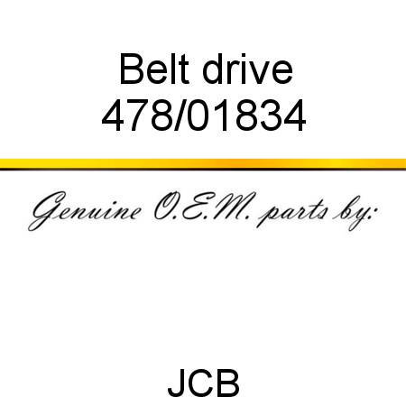 Belt, drive 478/01834