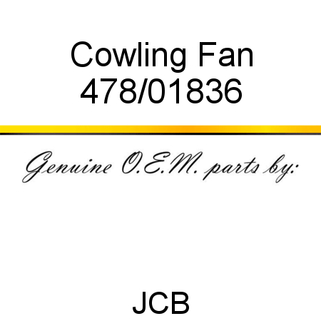 Cowling, Fan 478/01836