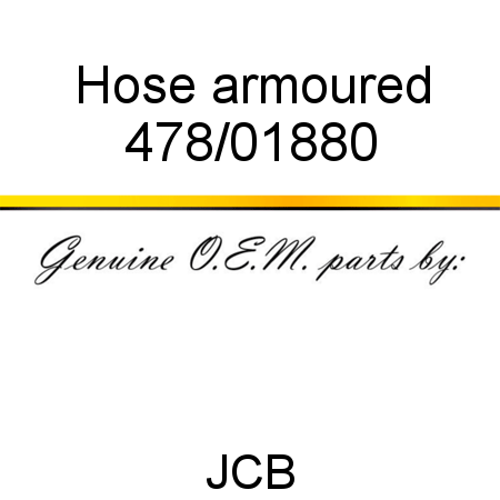 Hose, armoured 478/01880