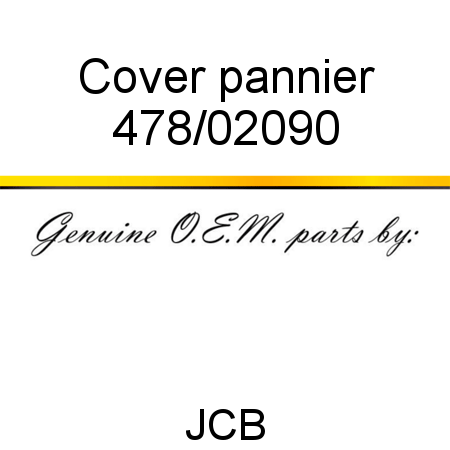 Cover, pannier 478/02090