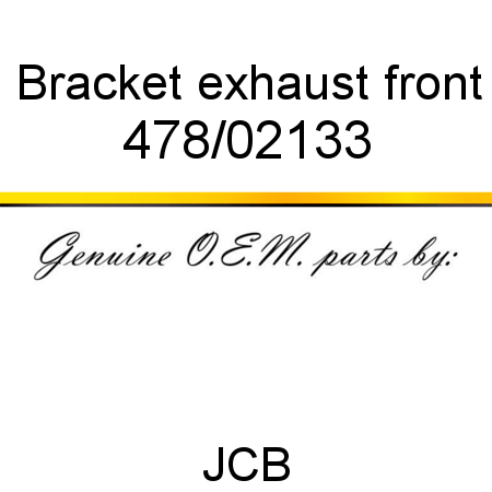 Bracket, exhaust front 478/02133