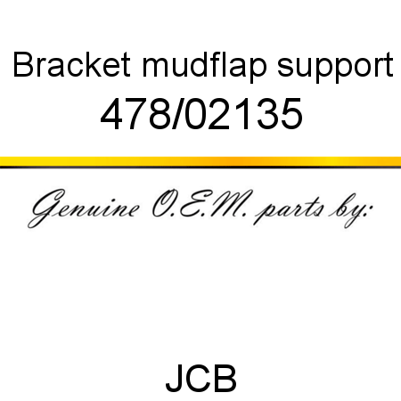 Bracket, mudflap support 478/02135