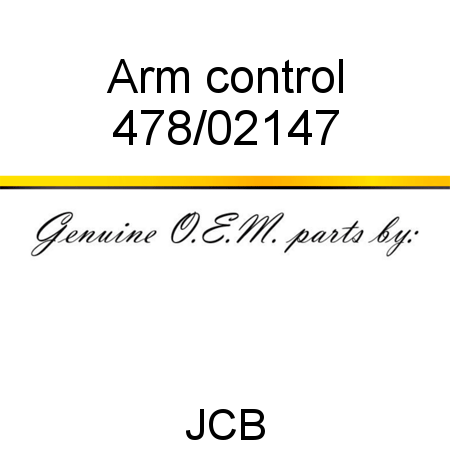 Arm, control 478/02147