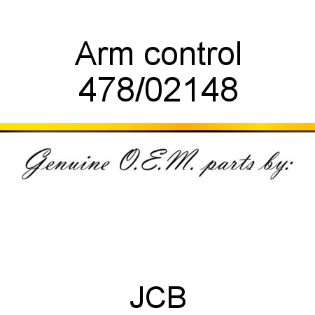 Arm, control 478/02148