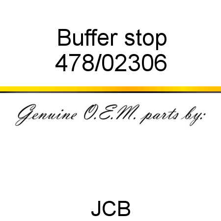 Buffer, stop 478/02306