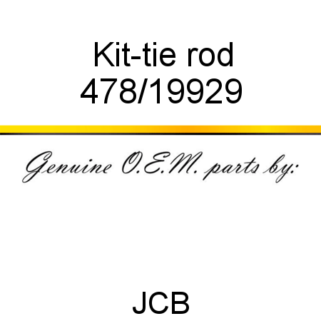 Kit-tie rod 478/19929