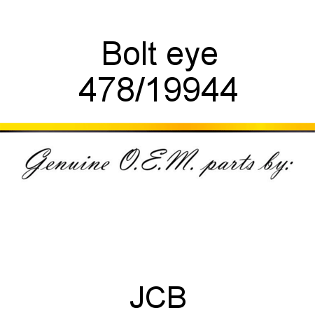 Bolt, eye 478/19944