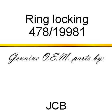 Ring, locking 478/19981