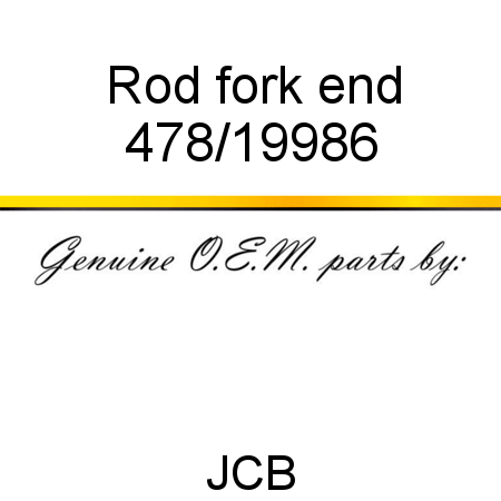 Rod, fork end 478/19986
