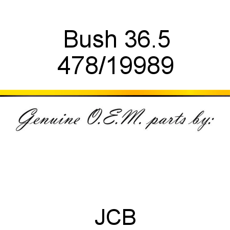 Bush, 36.5 478/19989