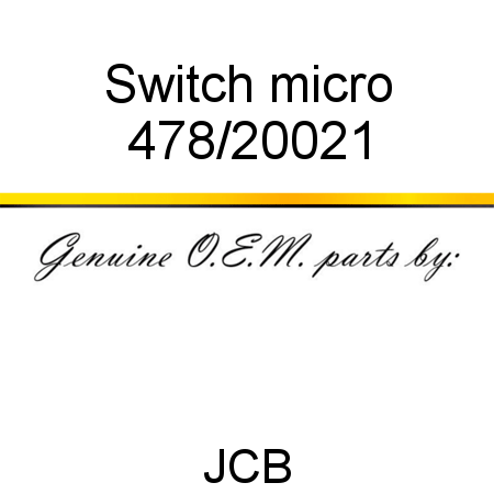 Switch, micro 478/20021