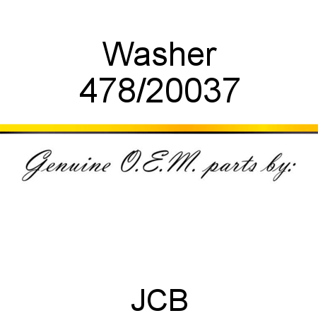 Washer 478/20037