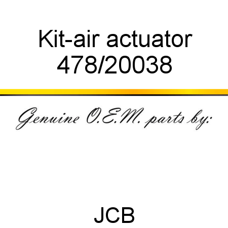 Kit-air actuator 478/20038