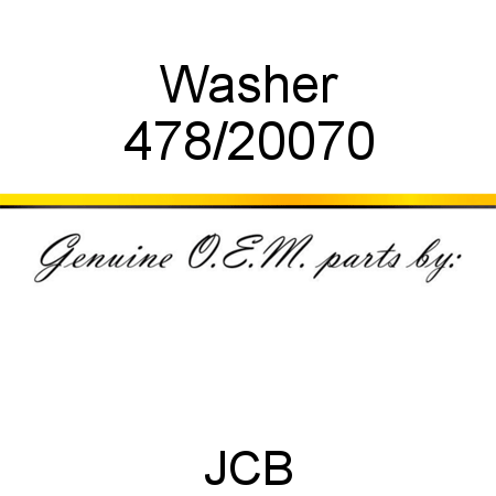 Washer 478/20070