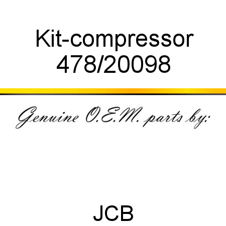 Kit-compressor 478/20098