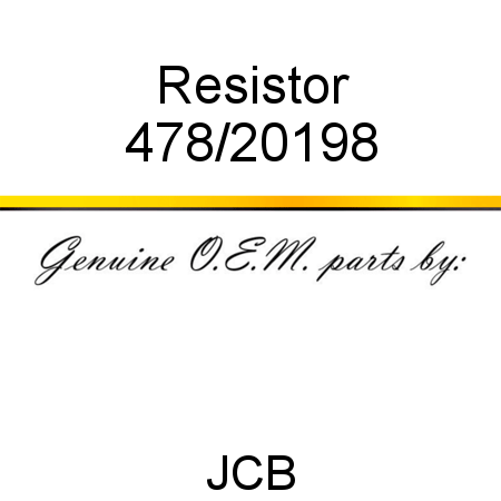 Resistor 478/20198