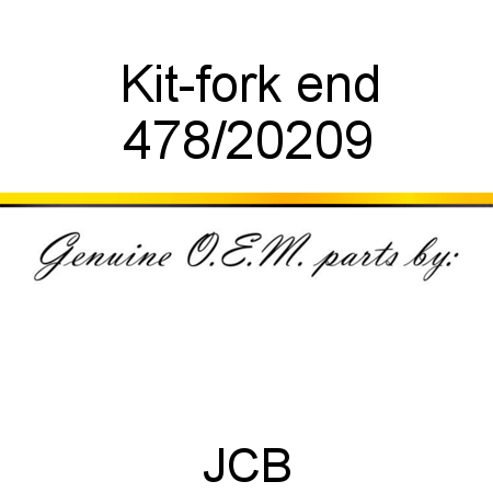 Kit-fork end 478/20209