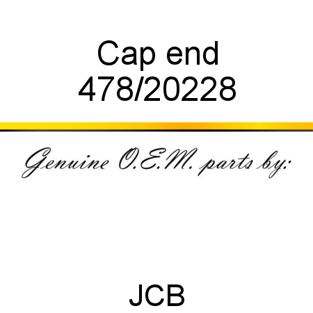 Cap, end 478/20228