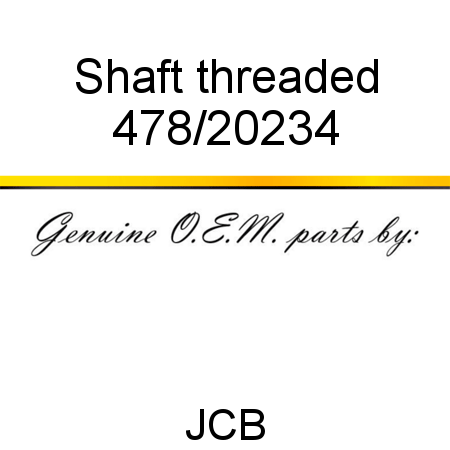 Shaft, threaded 478/20234