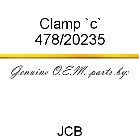 Clamp, `c` 478/20235
