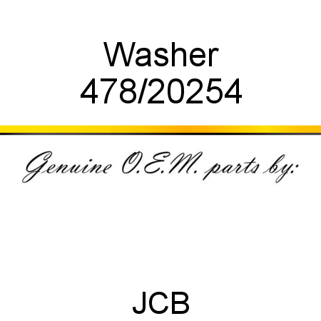 Washer 478/20254