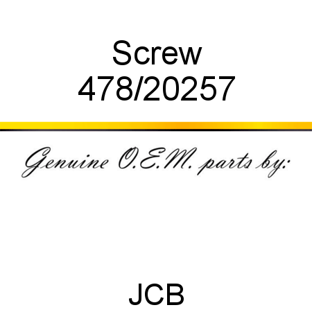 Screw 478/20257