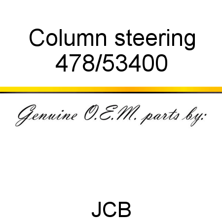 Column, steering 478/53400