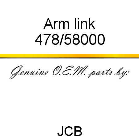 Arm, link 478/58000